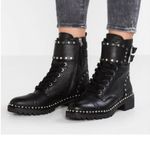Sam Edelman women Black leather Studded Combat Jennifer Boots size. 8.5 Photo 14
