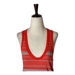 James Perse Standard Tank Top Women Medium Red Striped Racerback Top Athleisure Photo 2