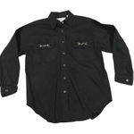 Vintage HGNY Jeans Black Jean Denim Long Sleeve Womens Small Bit Detail Photo 0