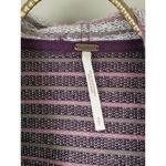 Free People Knit Pink/Purple Striped Sleeveless Hoodie - Size - Small Photo 4