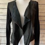 Michael Stars  Black Genuine Leather Jacket Size Medium Photo 0