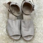 Altar'd State Altar’d State Tan Vegan Suede Perforated Espadrilles Wedges 8 Photo 2