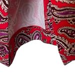 Banana Republic  Paisley Print Midi Shift Dress Women Size 4 Short Sleeve A Lined Photo 5