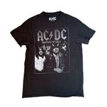 Unisex ACDC Highway to Hell Black Cotton Graphic Band T Photo 0