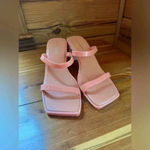 Jeffrey Campbell NWOT Jamm 3 Jelly Block Heel in Coral with square toe 9 Photo 6