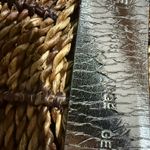 Michael Kors  Black Leather Belt Silver Clasp 39” L‎ Photo 5