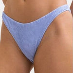 NEW Rhythm Free People Isla Rib Hi Cut Pant in sky blue, size M Blue Size M Photo 0