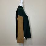 Calvin Klein Colorblocked Foldover-cuff Mock Neck Sweater Top Size Small NWT Photo 5