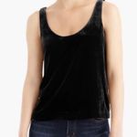 J.Crew BLACK VELVET SPECIAL OCCASION BOXY LINED TANK TOP 4 Photo 2