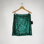 Lulus Lulu’s Glitzy Celebration Emerald Green Sequin Two-Piece Mini Dress Size XL NWT Photo 1