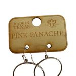 Pink Panache Silver Hoop with Christmas Bow Earrings in Silver​ Photo 1