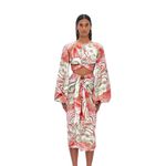 Andrea Iyamah  Behati Cropped‎ Top Mushroom Print NWT Size Small Photo 1