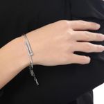 925 Sterling Silver Nail Bracelet Photo 2