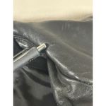 Siena Studio Vintage Genuine Leather Button Front Jacket Size 6 Black Photo 6