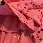 Simply Southern  medium womens eyelet lace top coral 3/4 sleeves Photo 6