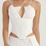 House Of CB Orla White Chiffon Strappy Corset Photo 0