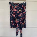 The Great  Jones Blue Floral Strapless Romper Photo 4