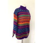 Vintage Coach in Four Seasons Multicolor Knit turtle Neck Sweater Sz L Size L Photo 2