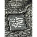 Carbon Women's Gray 100% Cotton Knit Full Zip Hooded Sweater Small Photo 5