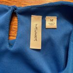 Tacera  Blue Sleeveless Trapeze Dress Size M Causal Photo 2
