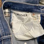 MOTHER THE INSIDER CROP STEP CHEW WASH DANCING ON COALS Hi Rise Kick Flare Ankle Blue Size 25 Photo 14