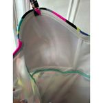 Relleciga  Vibrant Multi Color  Ruched Sides Tankini Top Women's XXL New Photo 5