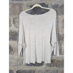 Banana Republic Banana‎ Republic Factory Top Woman's Medium Tan Scoop Neck Neutral Light Weight Photo 4