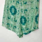 Reformation [] Green Tie Dye Decade Shorts Zip Back High Rise Lightweight Size 2 Photo 6