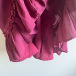 Lulus  Fall For Me Burgundy Long Sleeve Cutout Skater Dress Womens Size‎ S Photo 5