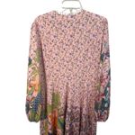 Dalia Macphee Pink Floral Long Sleeve Maxi Dress Size 2XL Photo 8