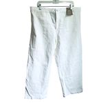 Madewell NWT  The Emmett Wide-Leg Crop Jean: Welt Pocket Edition NO602 Tile White Photo 2