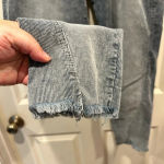 Dear John  Joyrich Comfort Skinny Distressed Cut Off Split Hem Gray Corduroy‎ 32 Photo 3