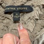 Cynthia Steffe ruffled faux fur beige tan winter coat size medium EUC Photo 8