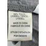 Cloth & Stone  Womens Long Sleeve Laced Back Top Medium Black Gray Tencel Photo 5