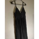 Blush  Black Crotchet Top Spaghetti Strap Boho MIDI Dress Size Large NWOT Photo 1