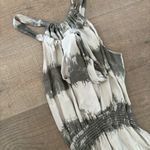 Parker  georgette striped neck tie 100% silk maxi dress Photo 3