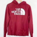 The North Face Burgundy Long Sleeve Pullover Drawcord Hoodie Sweatshirt Womens M Photo 0