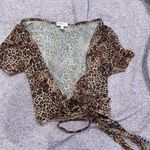 Better Be Mesh Leopard Print Top Photo 2