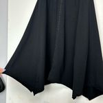 prAna Trixie Black Organic Cotton Asymmetric Dress Sz Medium Jersey Mesh Photo 8