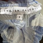 English Factory  Tiered Powder‎ Blue Patel Gingham Midi Dress Small Graduation Photo 4