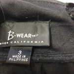 Byer California Special Occasion Dress Black Satin Red Band Juniors Size 3 Photo 1