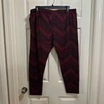 Faded Glory  elastic leggings black and red print size XXXL Photo 1