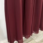 JJ's House Womens Bridesmaids Dress Formal Long Lace Size 6 Burgundy Sleeveless Photo 6