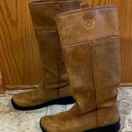 Keen Women's Tan Tyretread Tall Leather Boots w/ Black Rubber Soles - Size 9 Photo 0