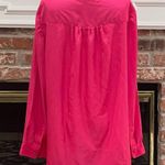 Gianni Bini (Neiman Marcus) hot pink long sleeve blouse / M / NWOT Photo 4