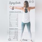 Zyia  Active Classic Navy Bomber Sport Bra Blue Green Lace Racerback Sz Photo 7