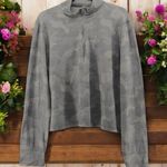 Yogalicious  Lux Grey Camouflage Comfy Athletic Crop Stretch Long Sleeve Size XXL Photo 0