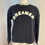 American Eagle Navy Graphic “Dreamer” Sweater Crewneck size S Photo 0