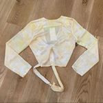 RECC Paris Gabi Top in Lemon Yellow & Cream Size undefined Photo 2