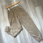 Brandy Melville Sweatpants womens Tan (one size) tapered casual comfy loungewear Photo 0